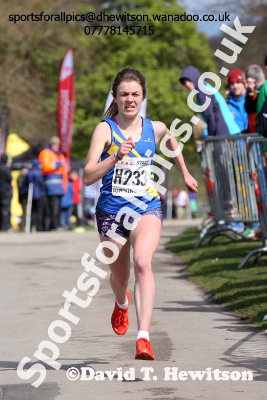 Senior womens English National 6 Stage Road Relay, 2016 English National 12 and 6 Stage Road Relays, Sutton Coldfield, Birmingham. Photo: David T. Hewitson/Sports for All Pics